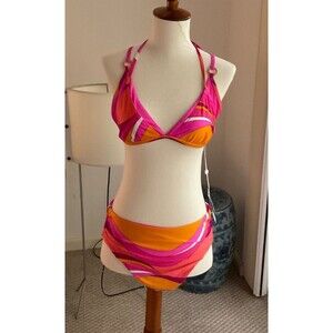 NWT Trina Turk Hi-Rise Vivid Vista Cover Up Pants and Top + Bonus